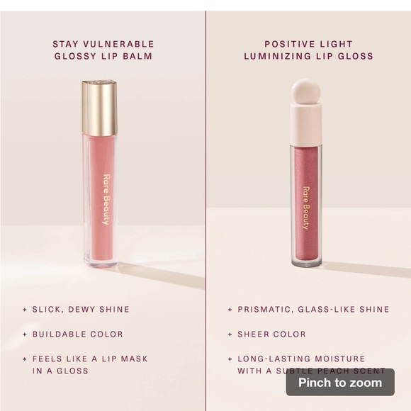 Rare Beauty Lip Gloss in Spark - Picture 6 of 7